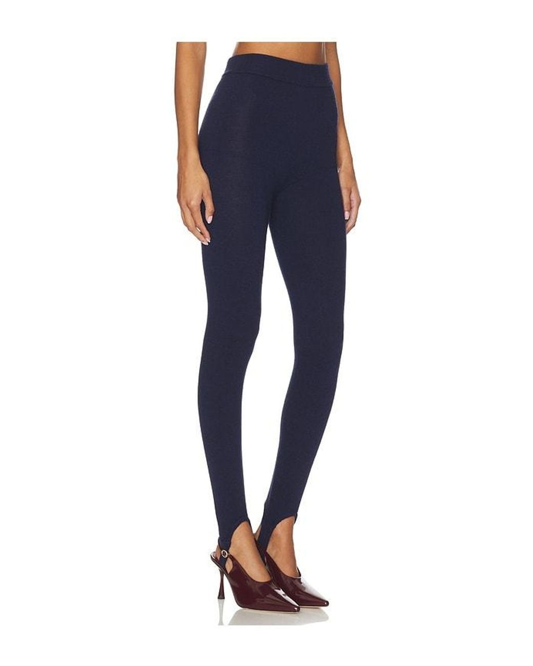 AYA MUSE Blue Knit Leggings