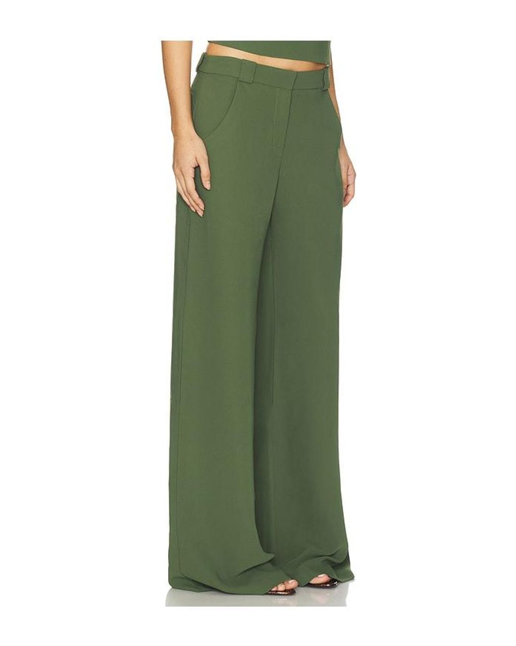 Amanda Uprichard Green X Revolve Saddler Pants