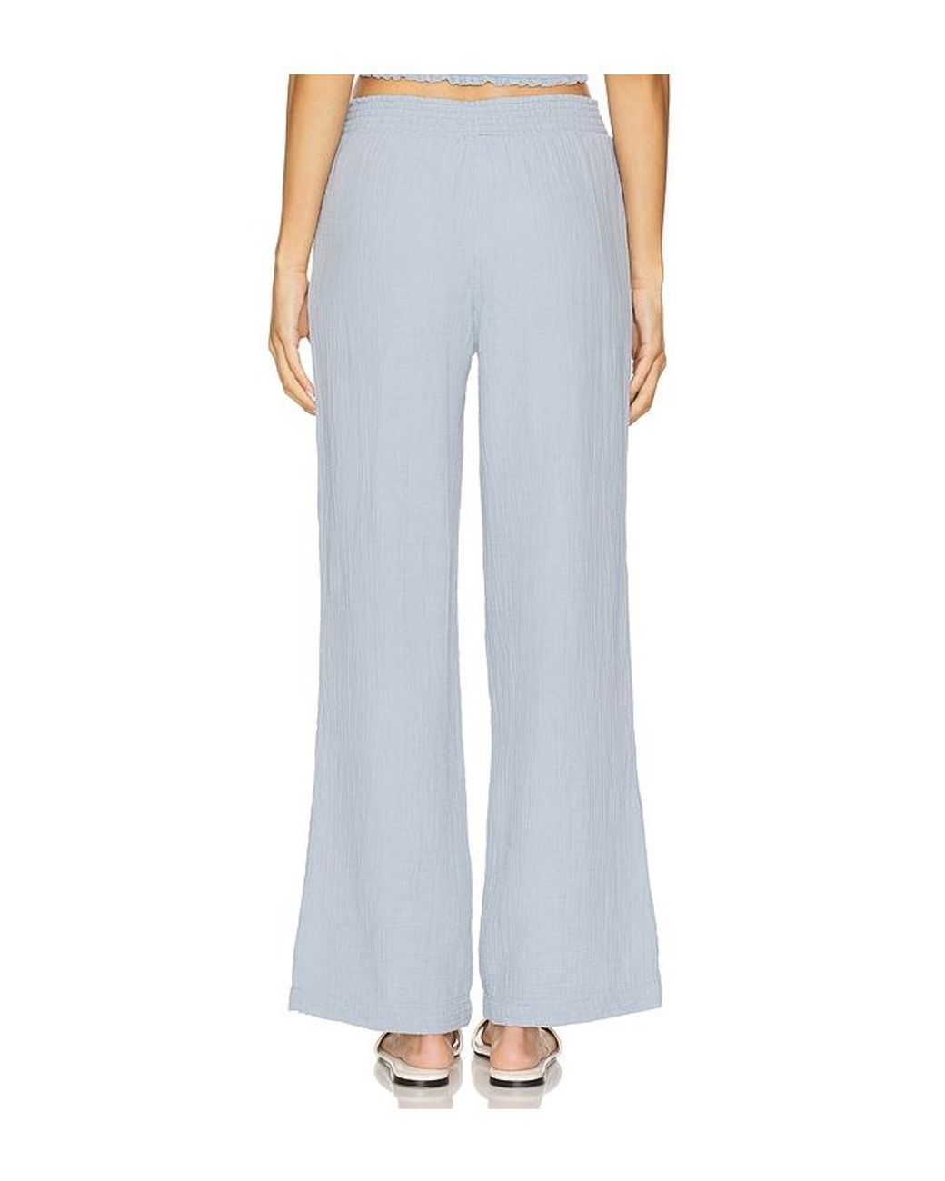 Bobi Blue Beach Wide Leg Pant