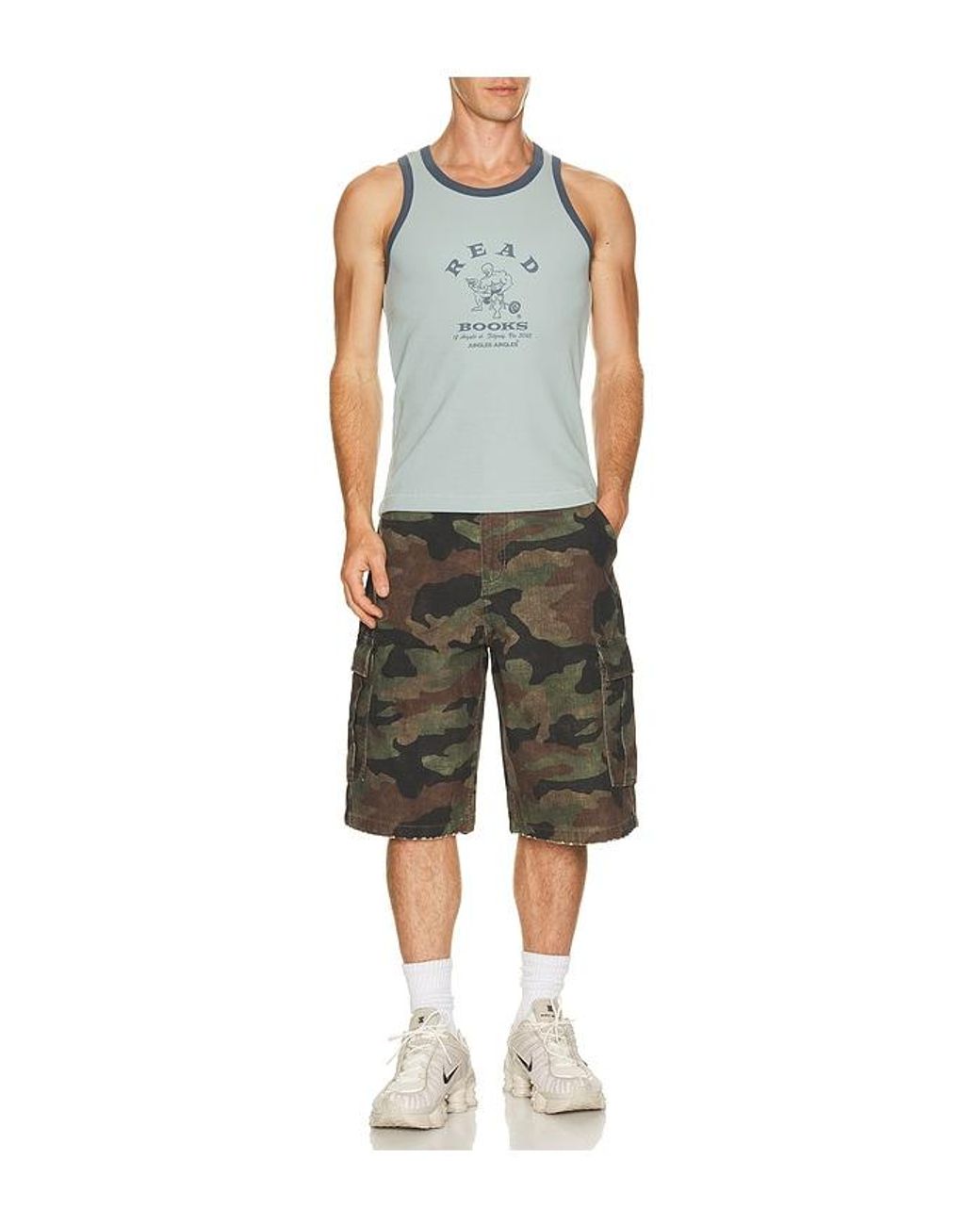 JUNGLES Blue Read More Books Tank Top for men