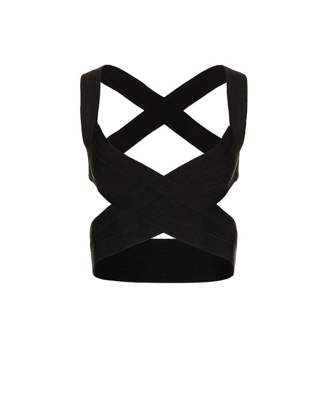 HAELO Black Bandage Weave Halter Bra