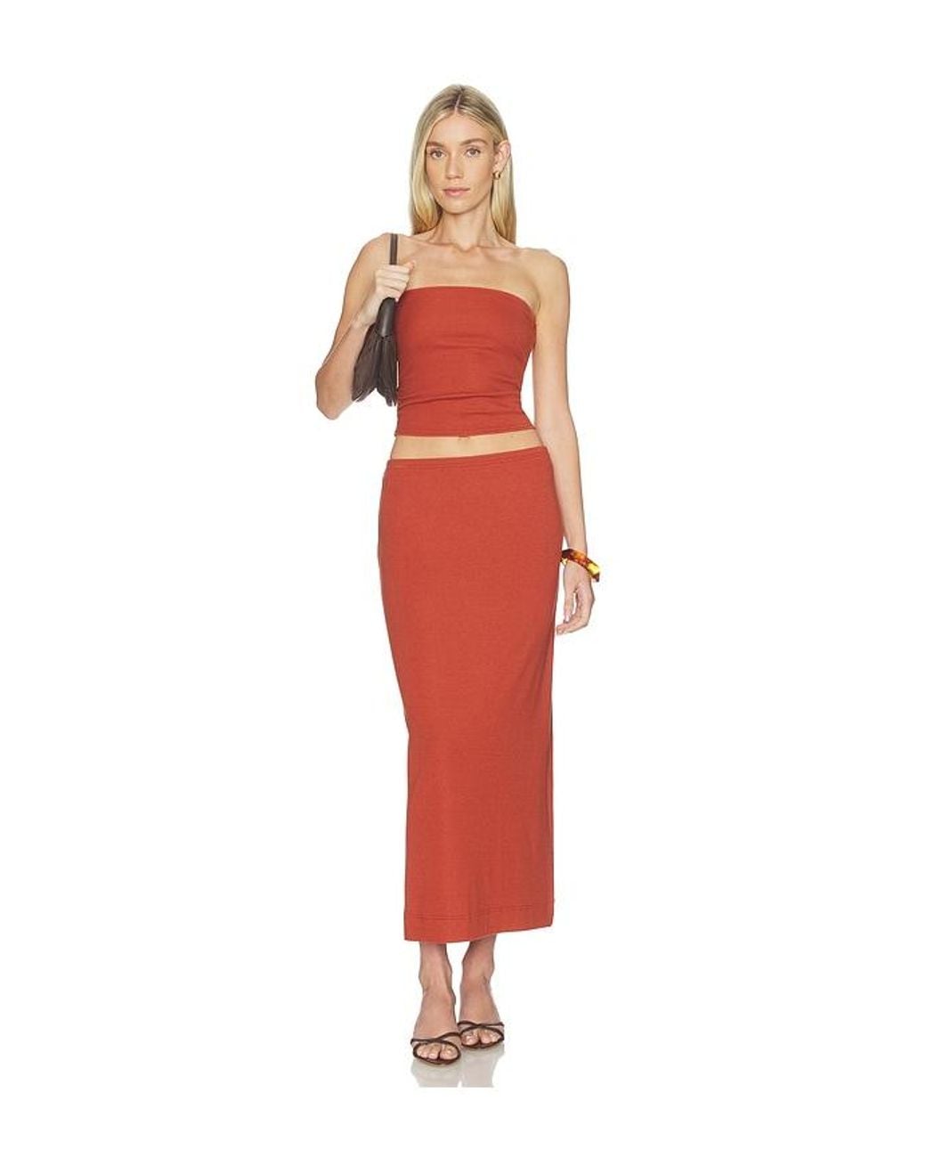 Free People Red X Free-Est Good Feels Tube Set