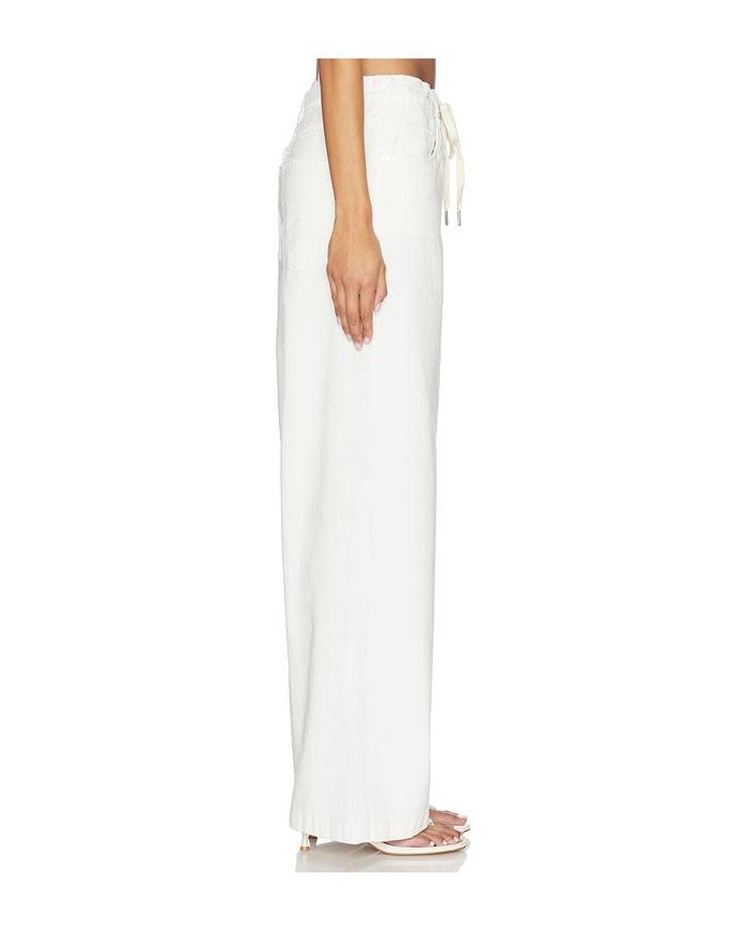 Blank NYC White Drawstring Jeans