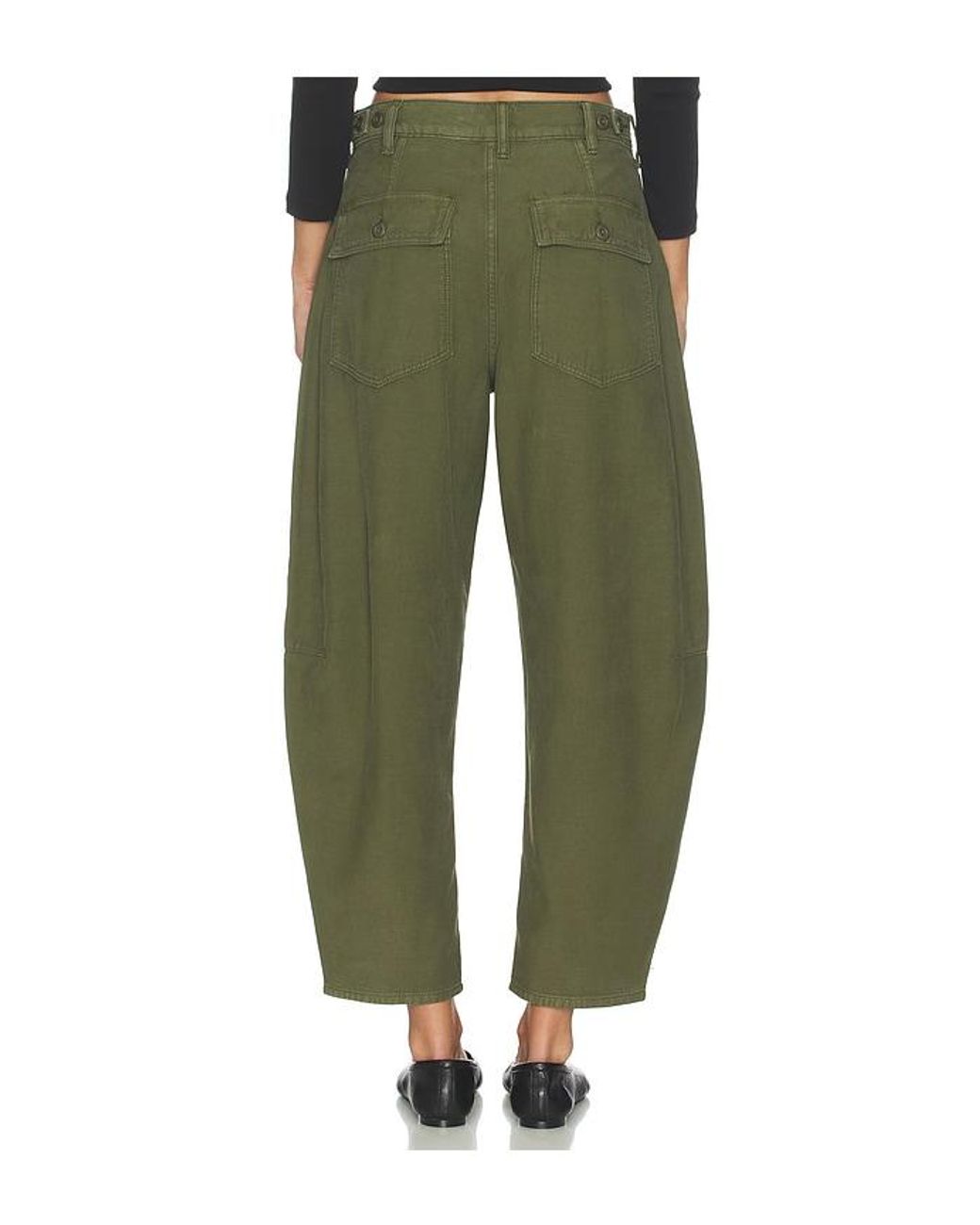 Polo Ralph Lauren Green Reverse Sateen Tapered Pants