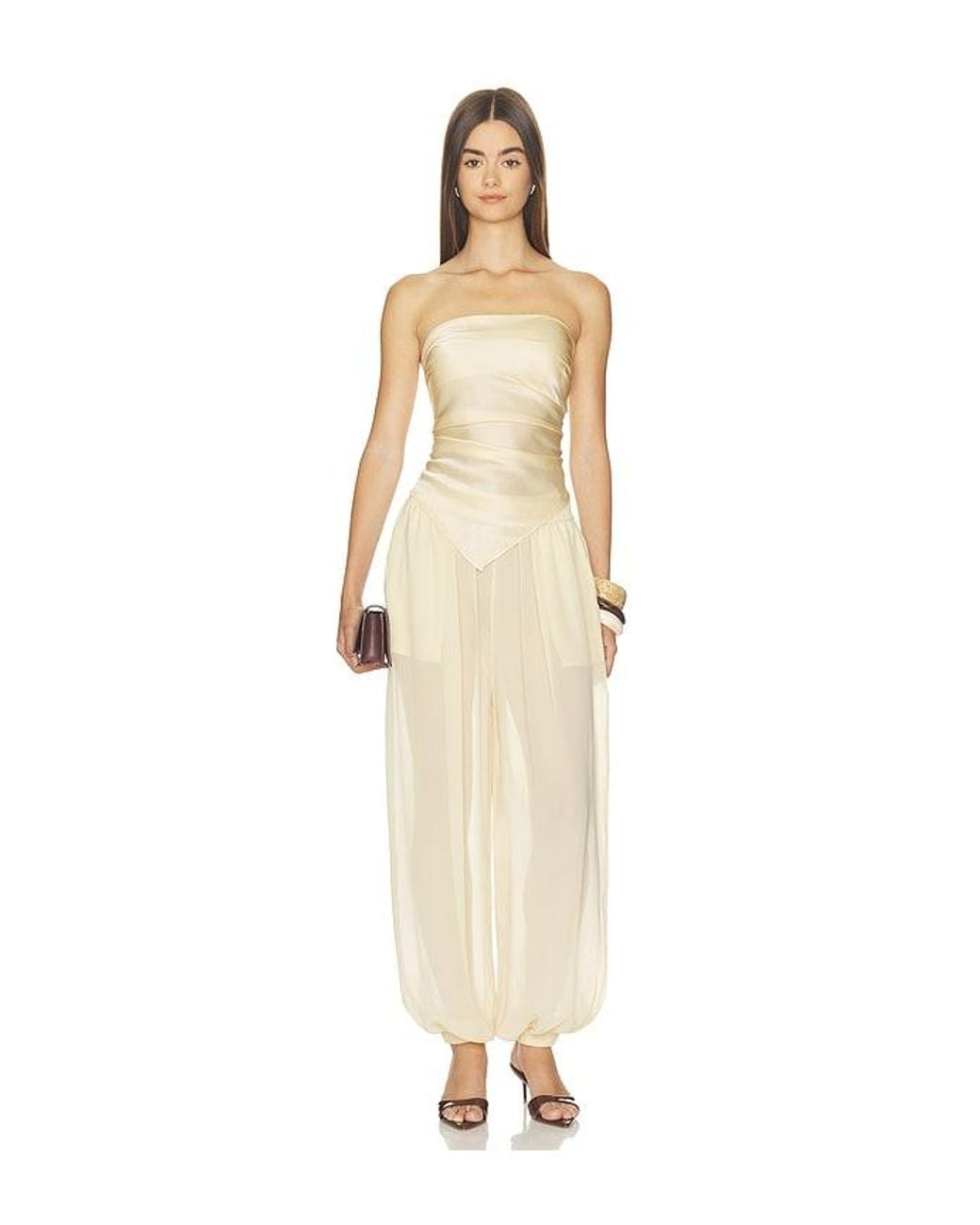 NonChalant Label Natural Amelia Silk Scarf