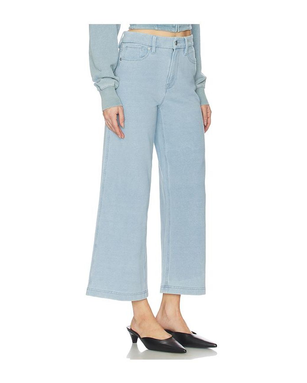 GOOD AMERICAN Blue Gerades Bein Jeanius