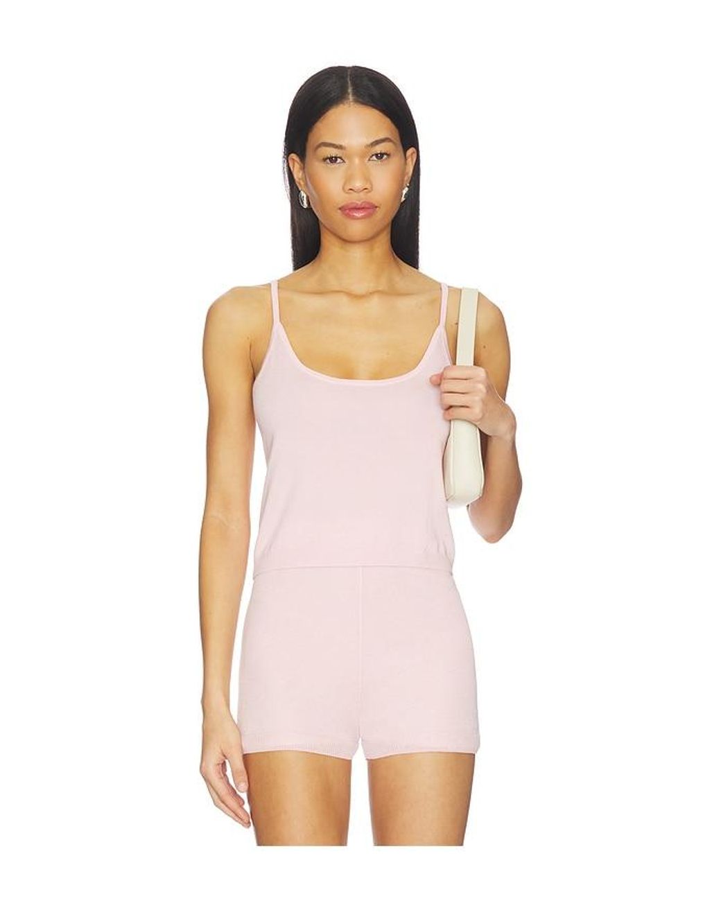 Central Park West Pink Serena Sheer Cardi With Cami Top