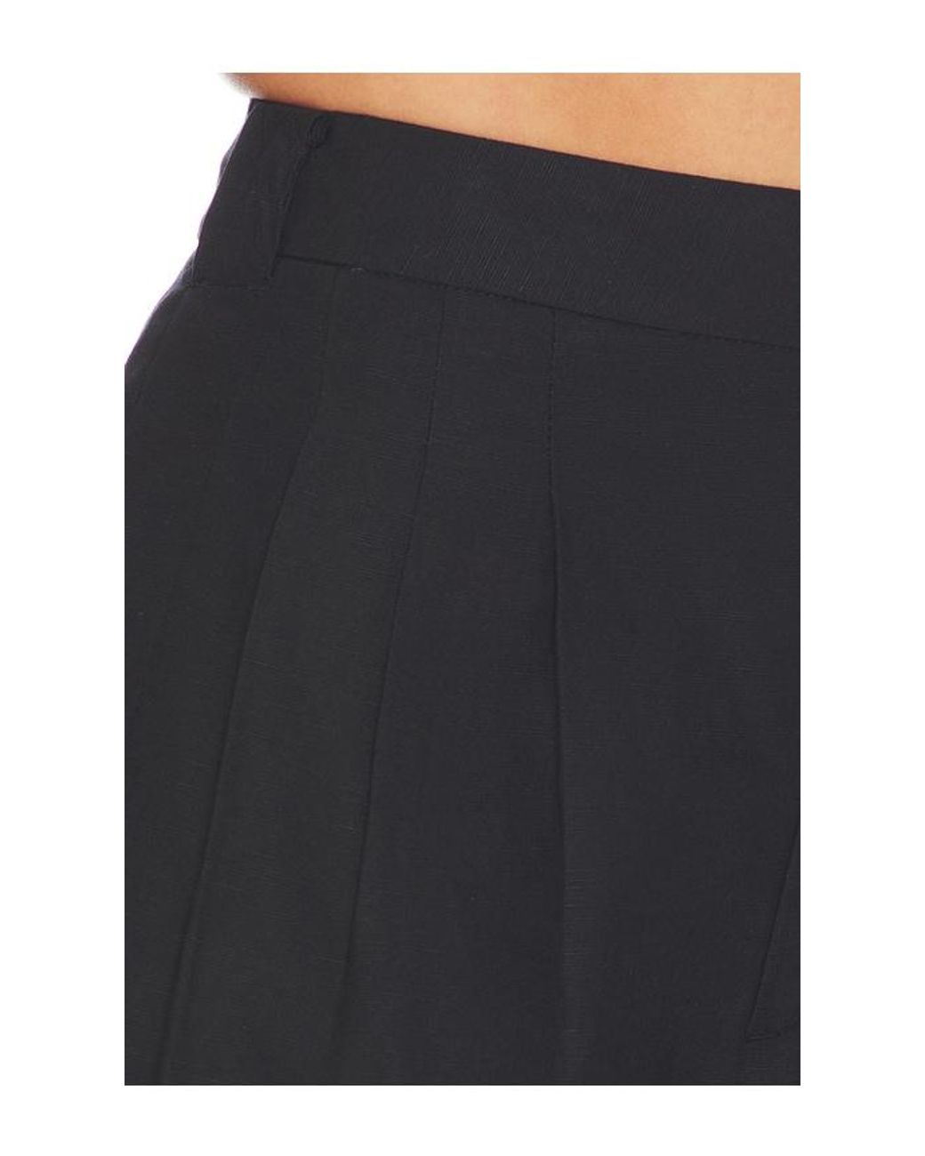 Rag & Bone Black Chappell Linen Short