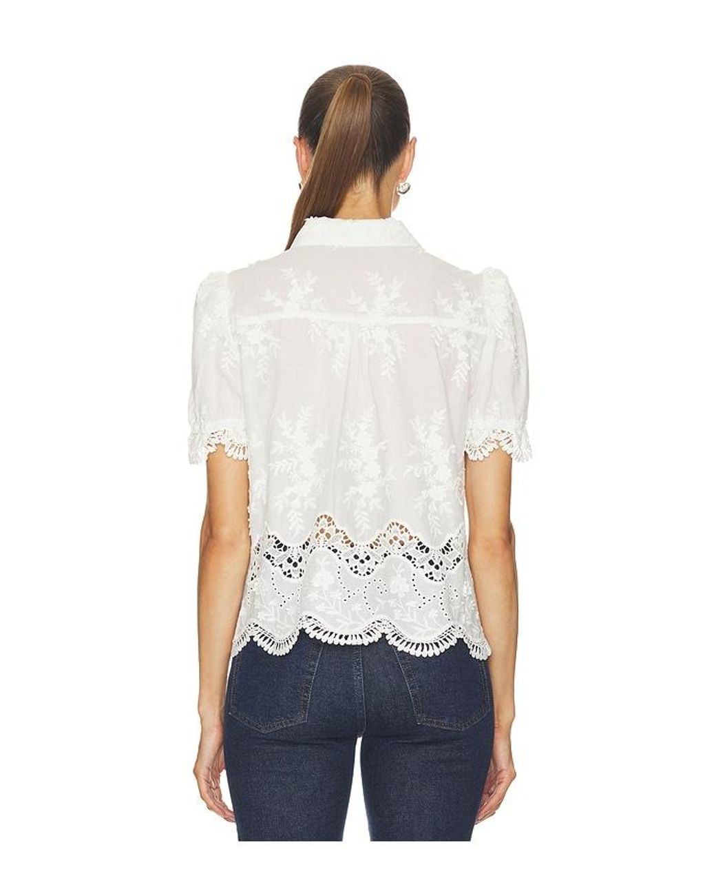 Generation Love White Mina 3d Voile Shirt