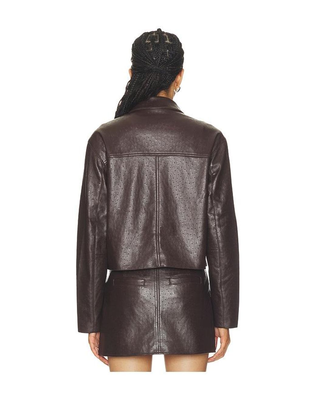 Blank NYC Brown Faux Leather Jacket