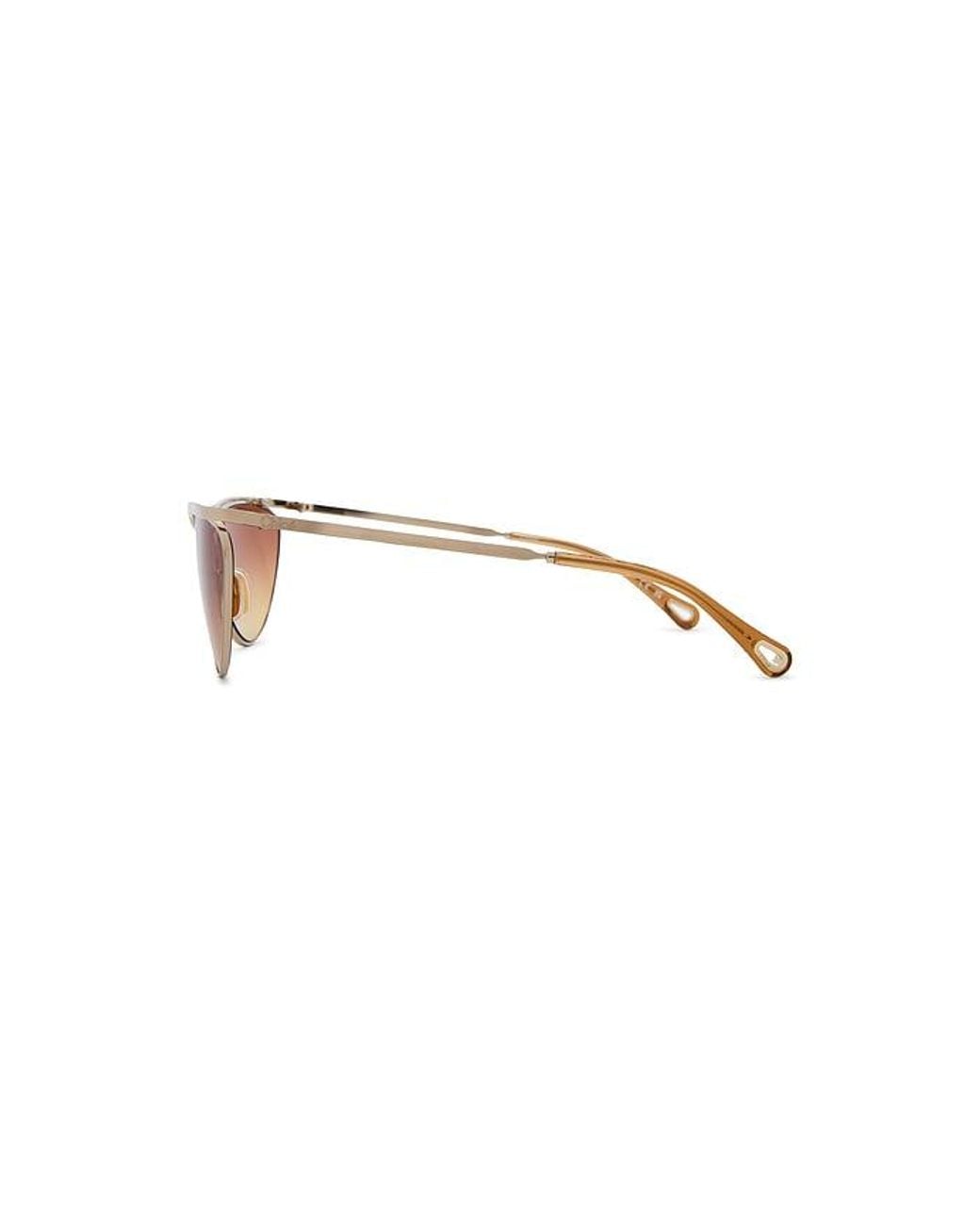 Chloé White Cat Eye Sunglasses