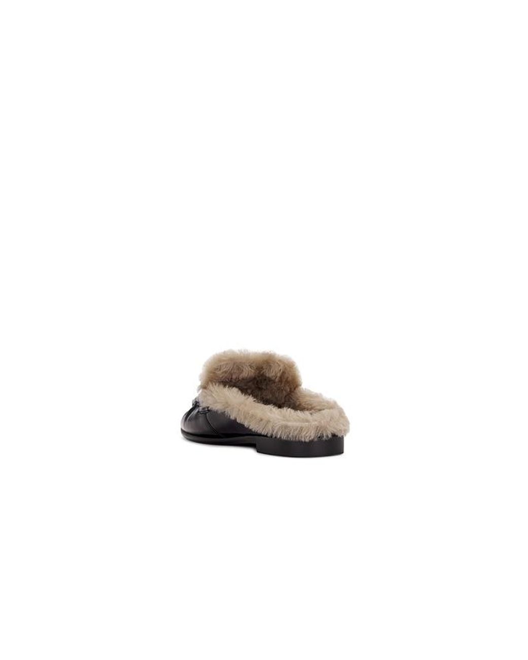 Black Suede Studio Black Theo Mule Loafer