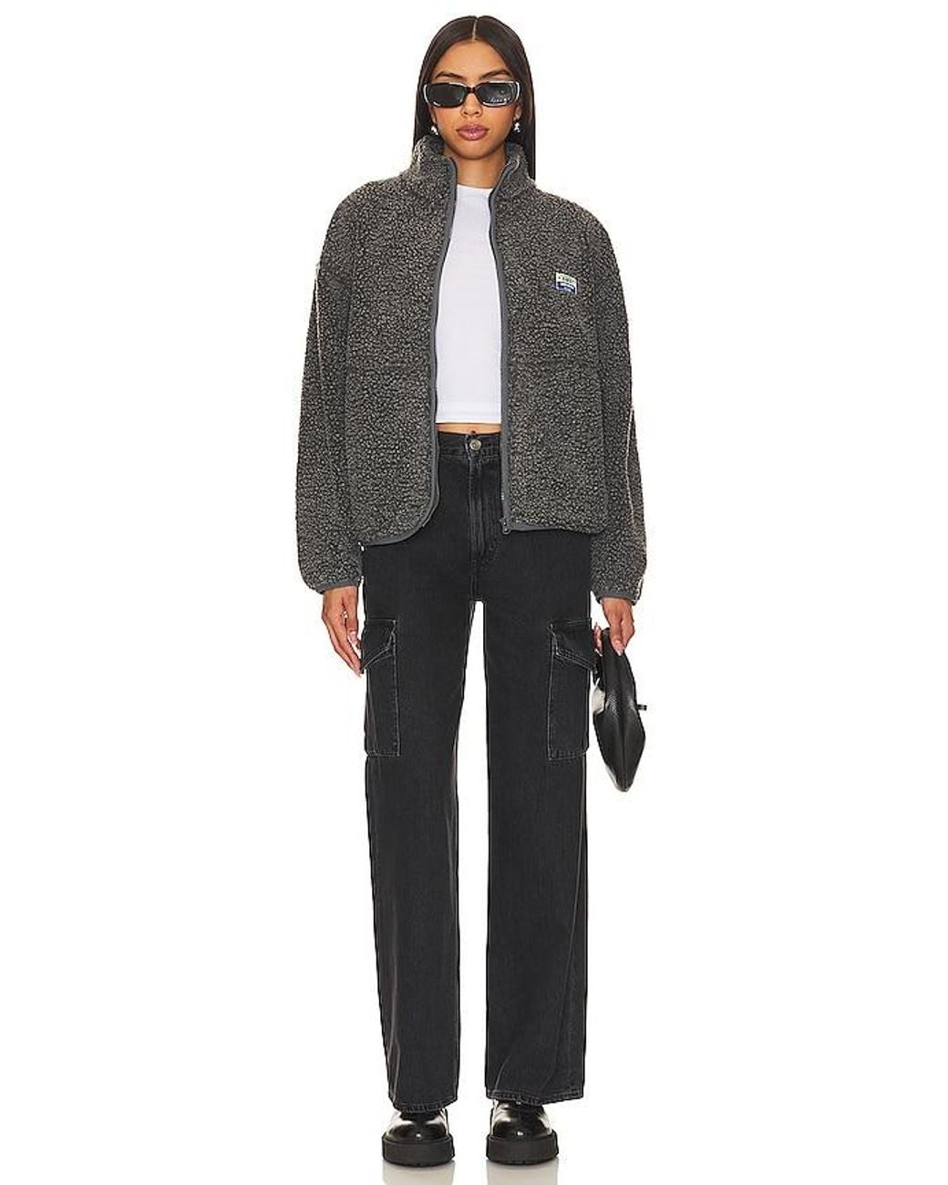 American Vintage Gray Hoktown Sherpa Jacket