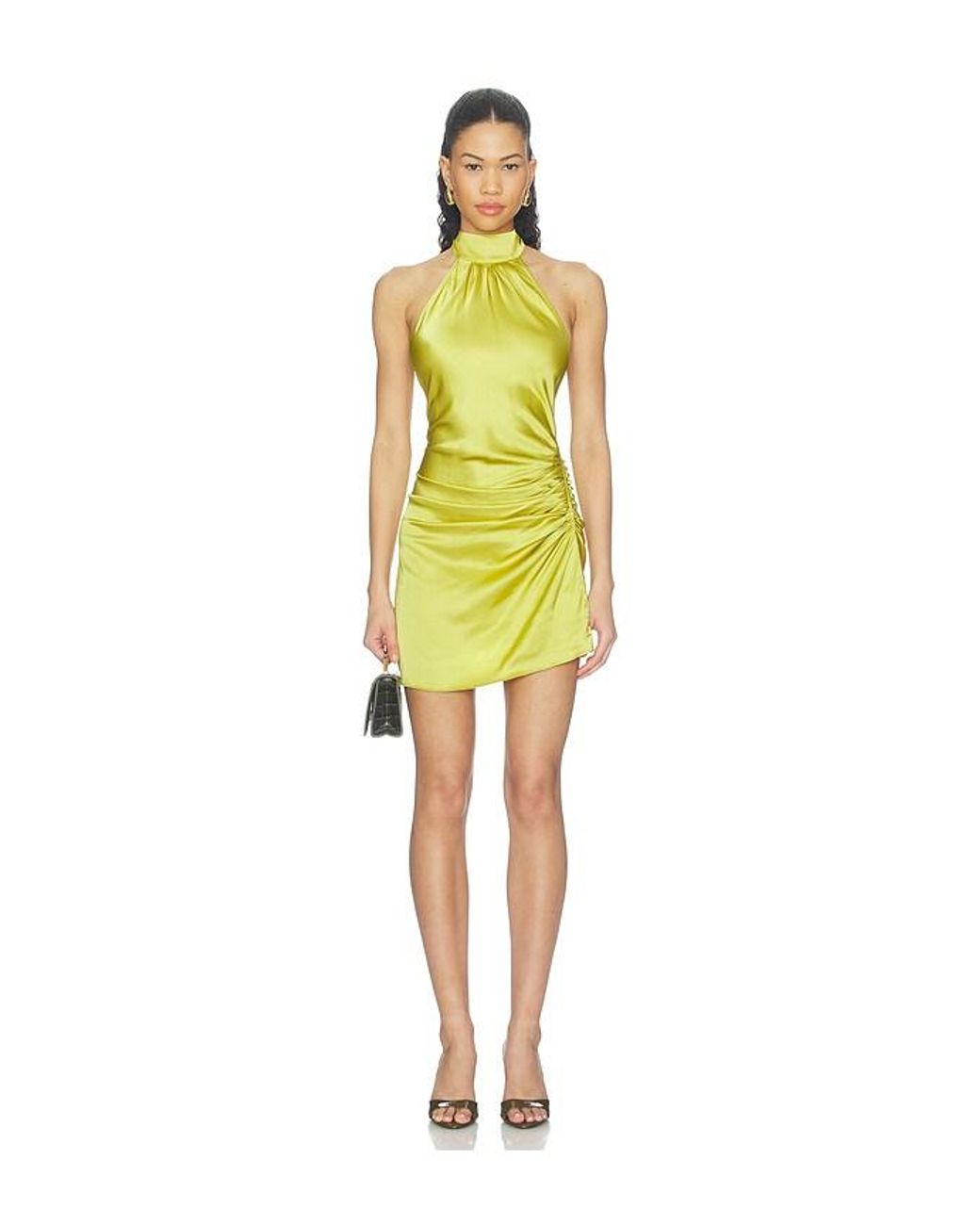 Stone Cold Fox Yellow X Revolve Ellie Halter Mini Dress