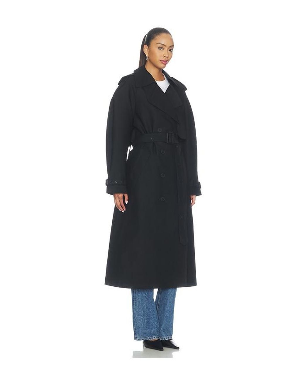 Anine Bing Blue Pascale Maxi Trench