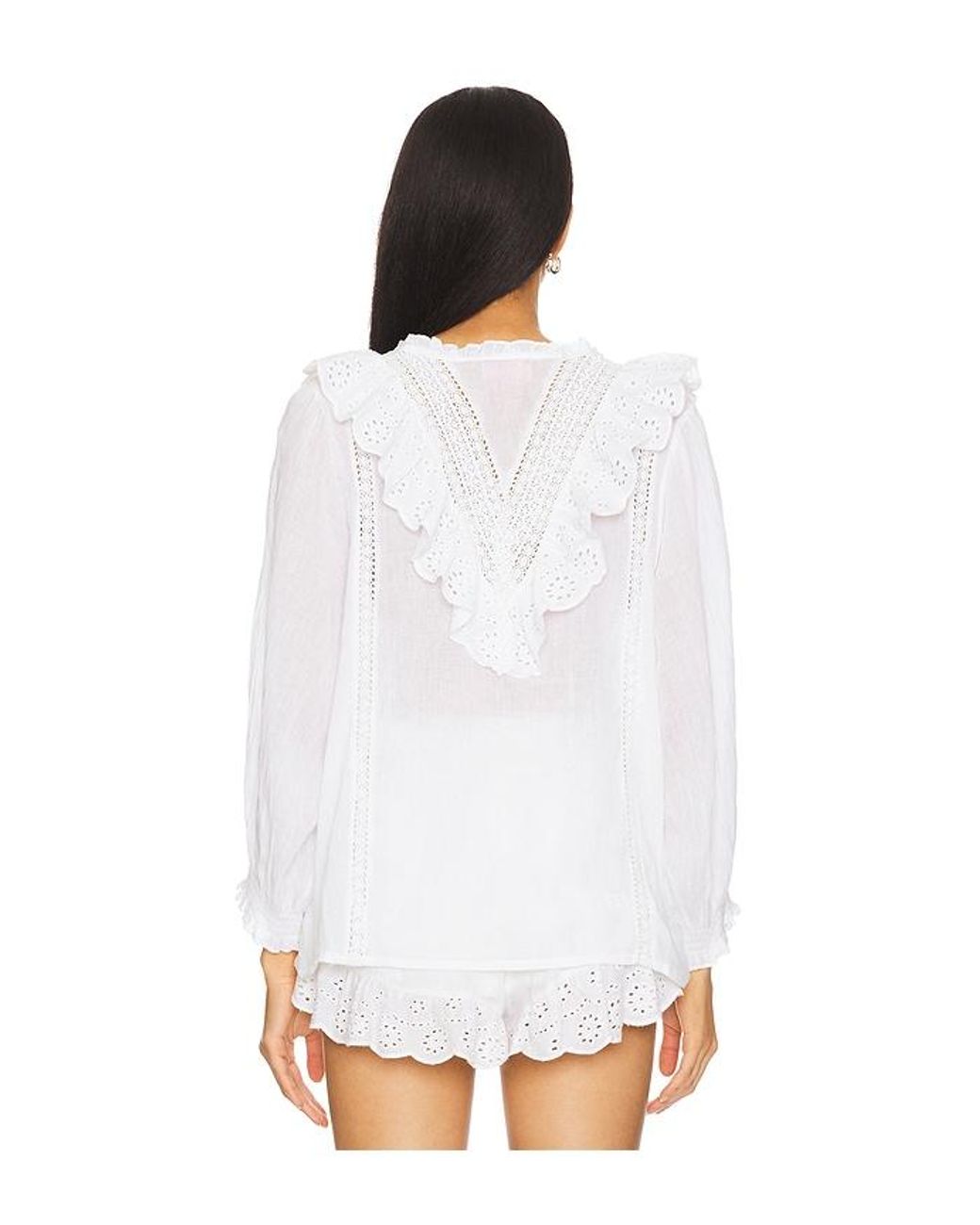 Show Me Your Mumu White French Blouse