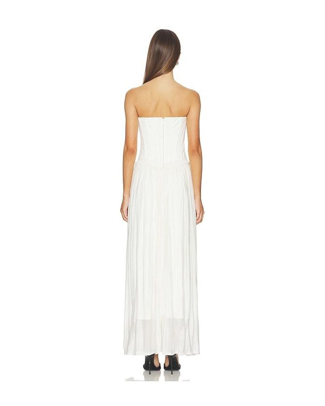Jonathan Simkhai White Adalys Bustier Dress