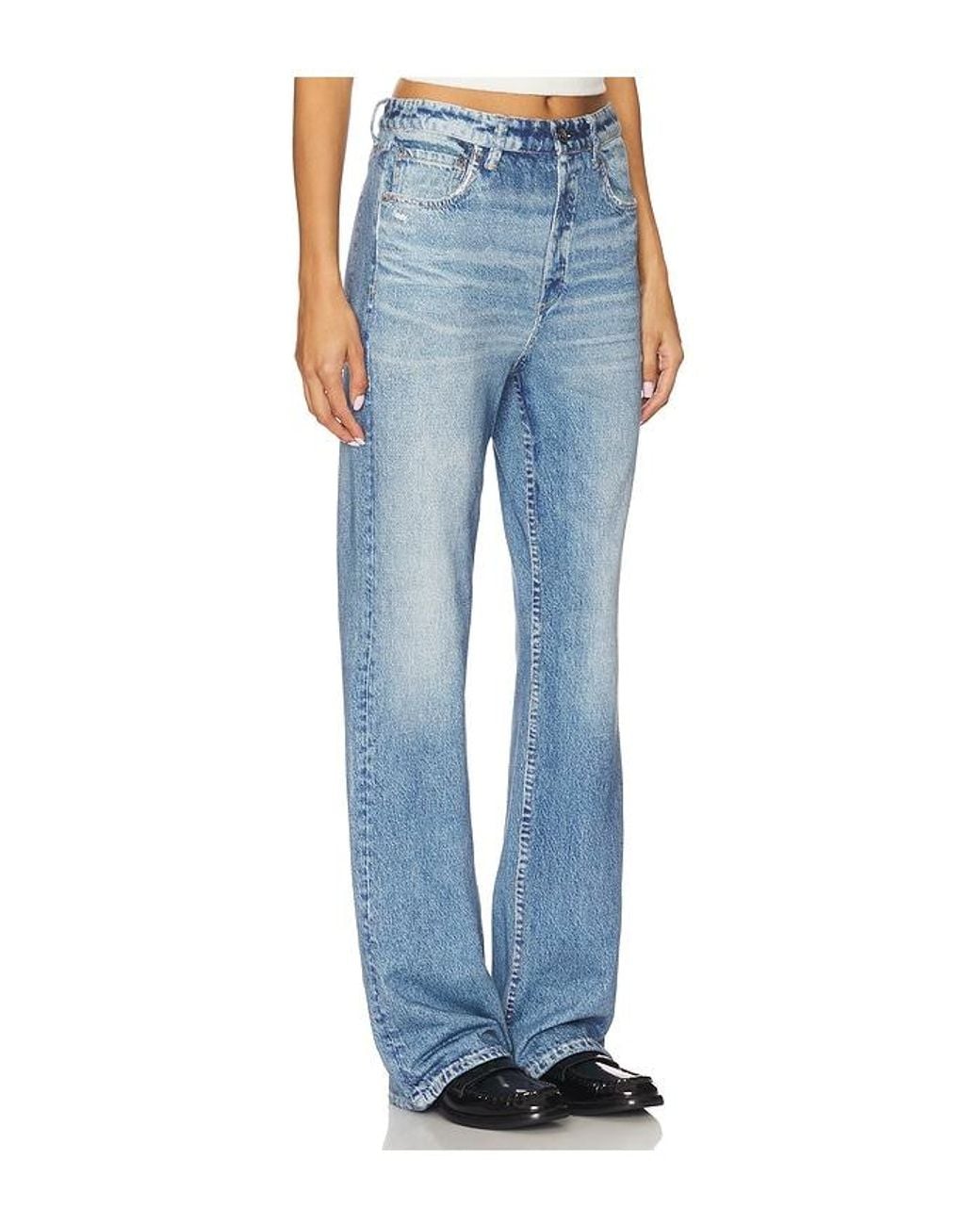 Rag & Bone Blue Rb Miramar Terry Shea Straight Pant Jeans