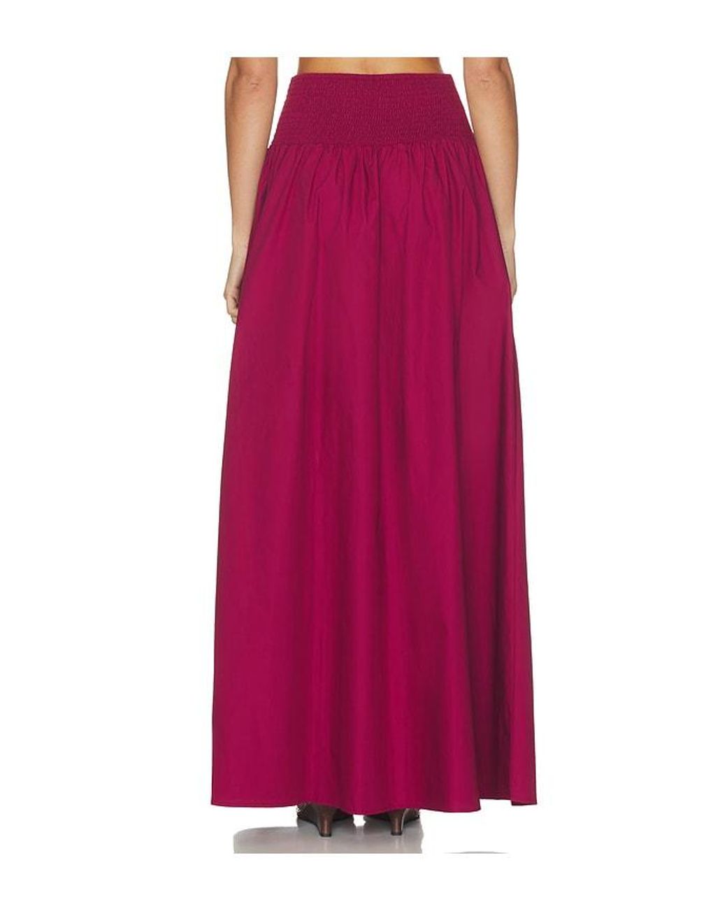 Susana Monaco Purple Poplin Drop Waist Skirt