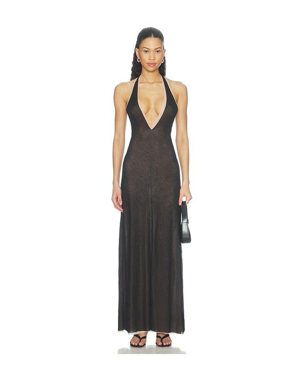 Lovers + Friends Black Shera Maxi Dress