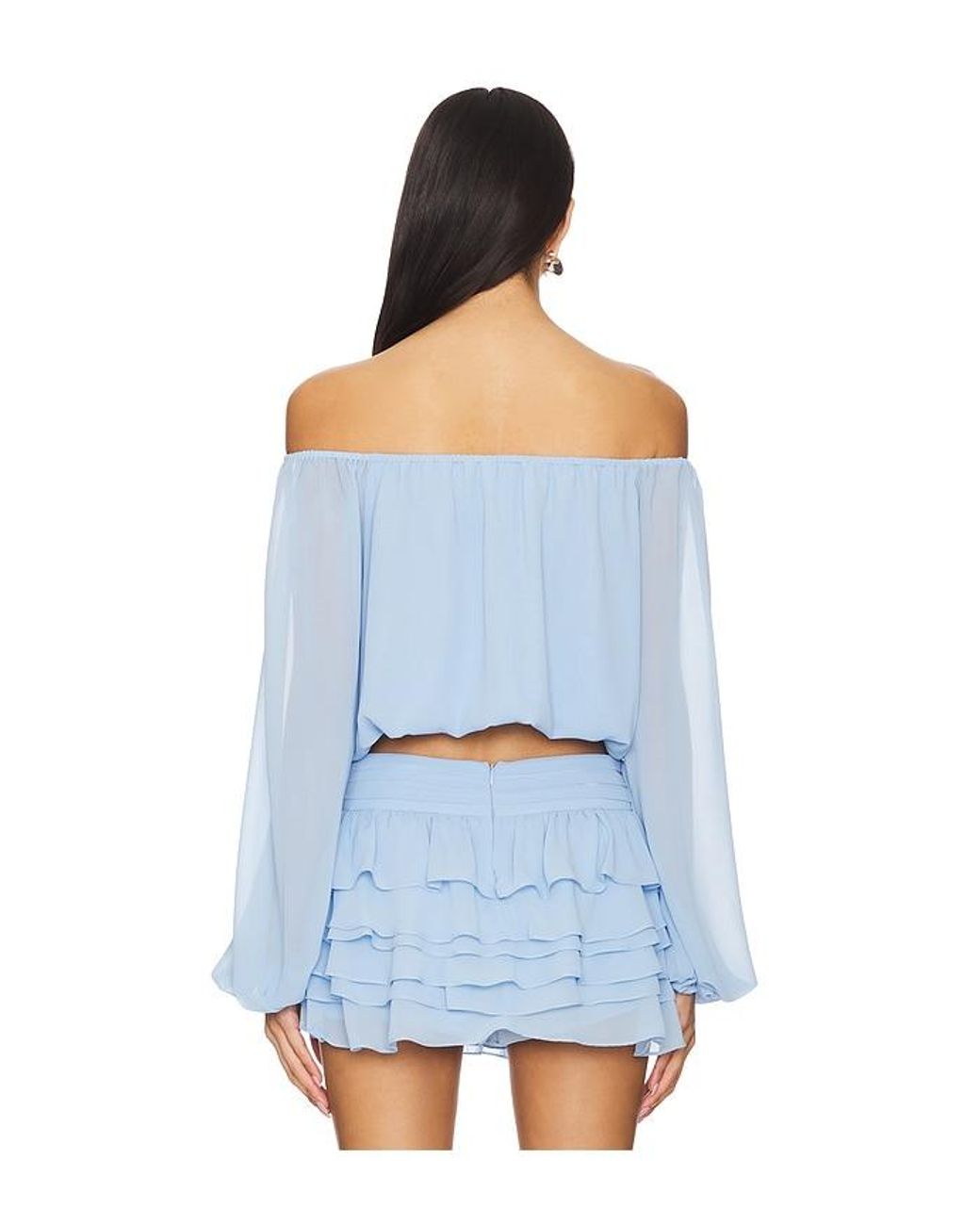 Amanda Uprichard Blue Dallas Top