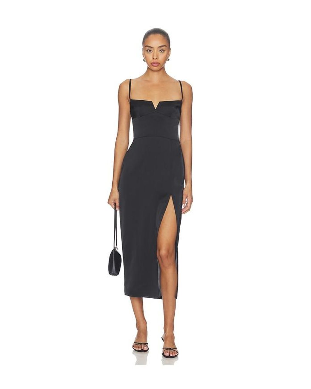 Amanda Uprichard Blue Lyra Midi Dress