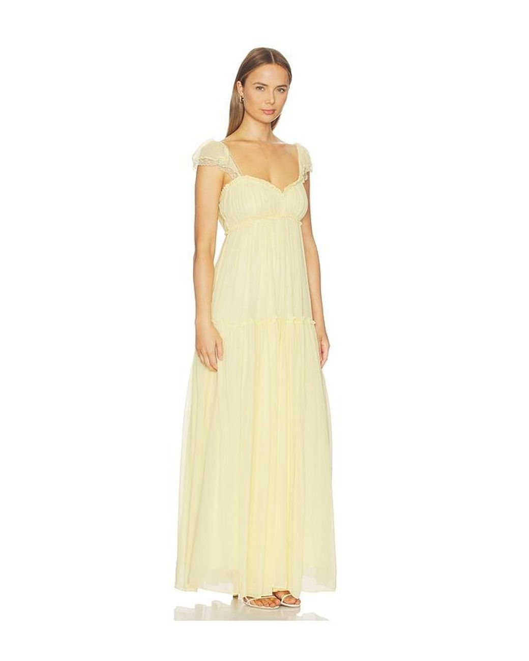 LoveShackFancy Metallic Bourge Dress