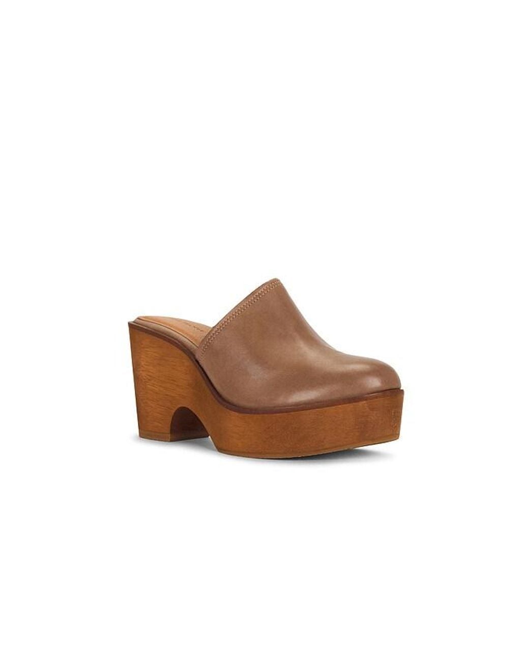 Free People Brown Hudson Wedge Clog