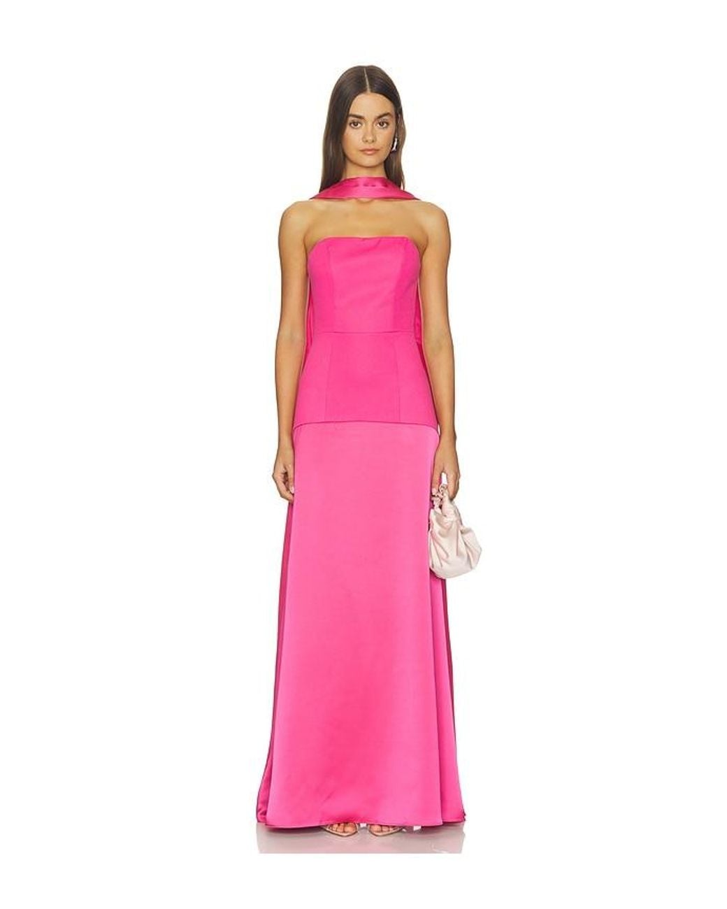 Elliatt Pink Noralyn Strapless Gown