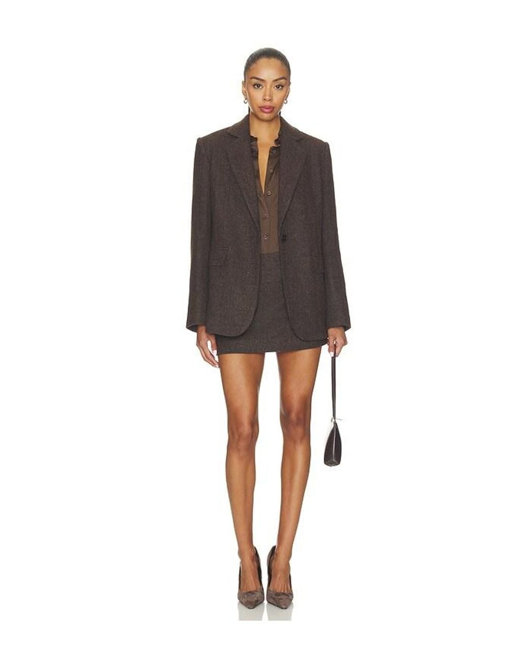 Elodie the Label Black Perrin Wool Blend Blazer