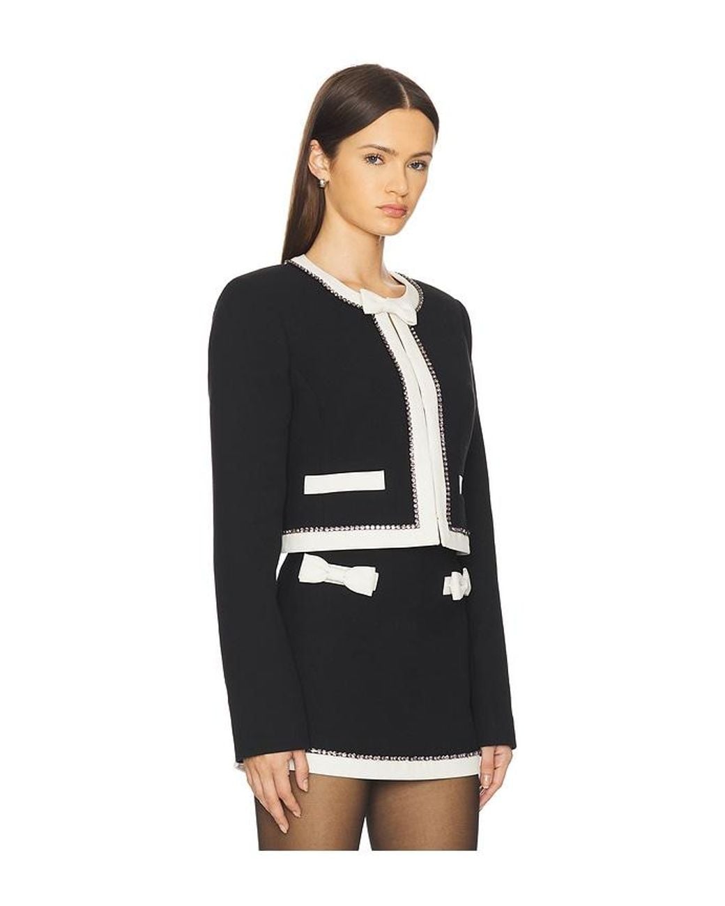 LoveShackFancy Black Ralphette Jacket