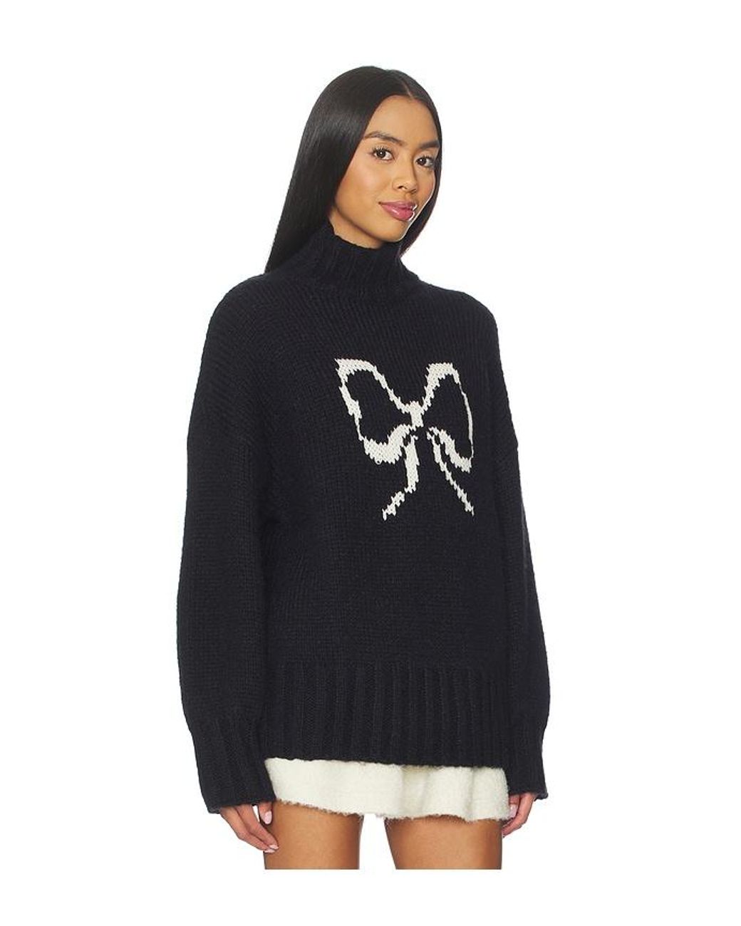 Lisa Says Gah Blue Cece Turtleneck