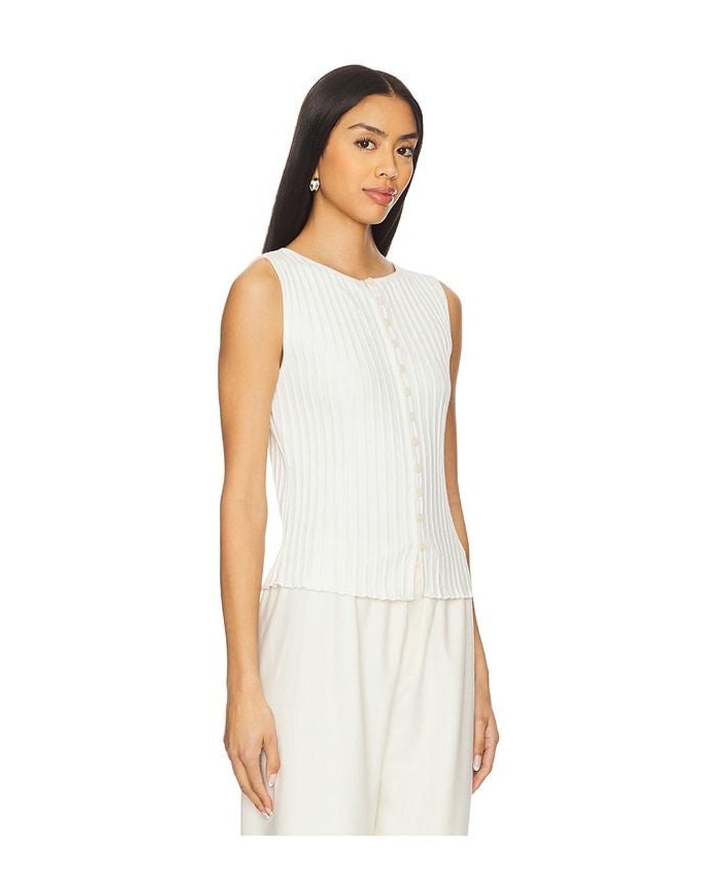 Free People White Tilly Vest
