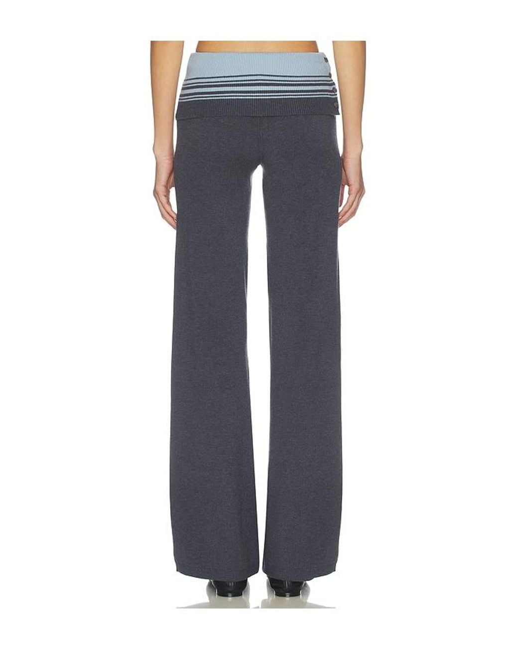 Frankie's Bikinis Blue Shore Cloud Knit Pant