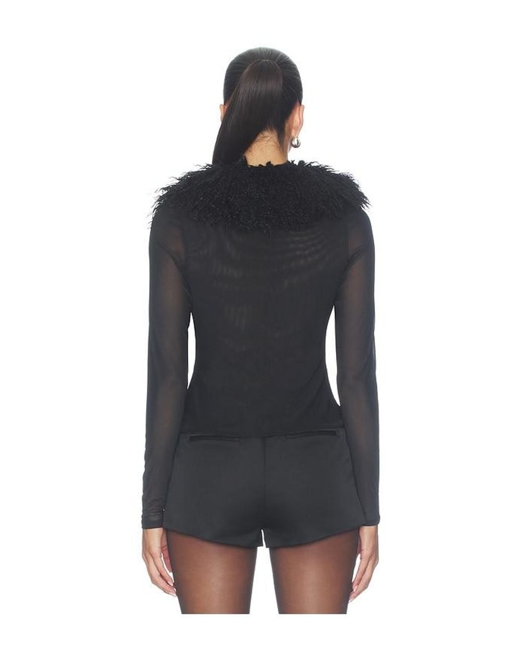 AFRM Black Nymia Top