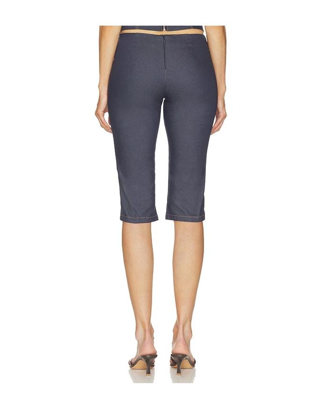 BY.DYLN Blue Tariq Capri Jeans
