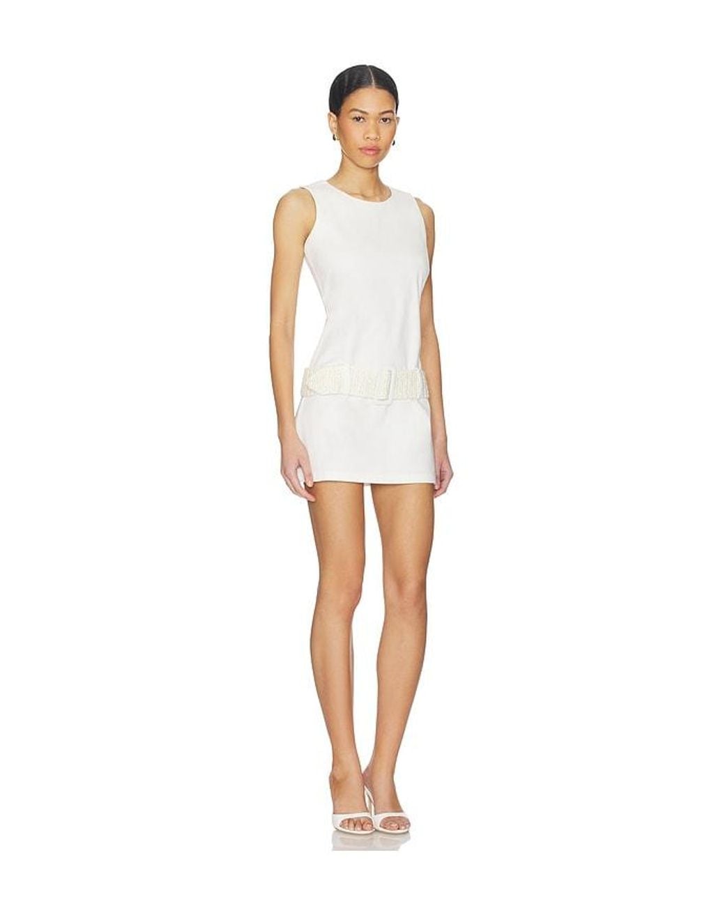 MY BEACHY SIDE White Alba Denim Dress