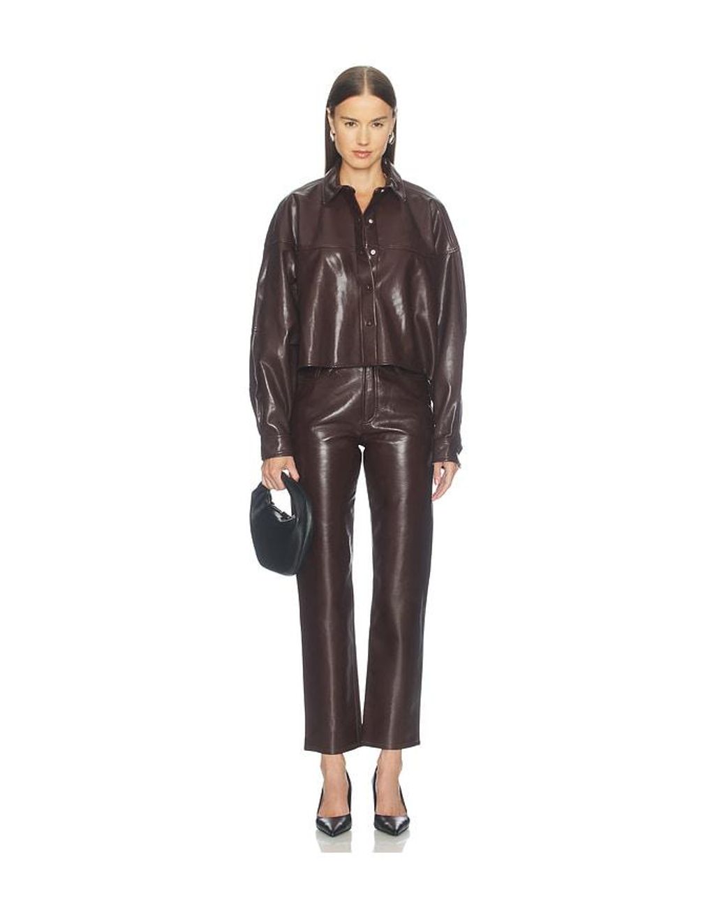 Agolde Brown Agnes Shirt