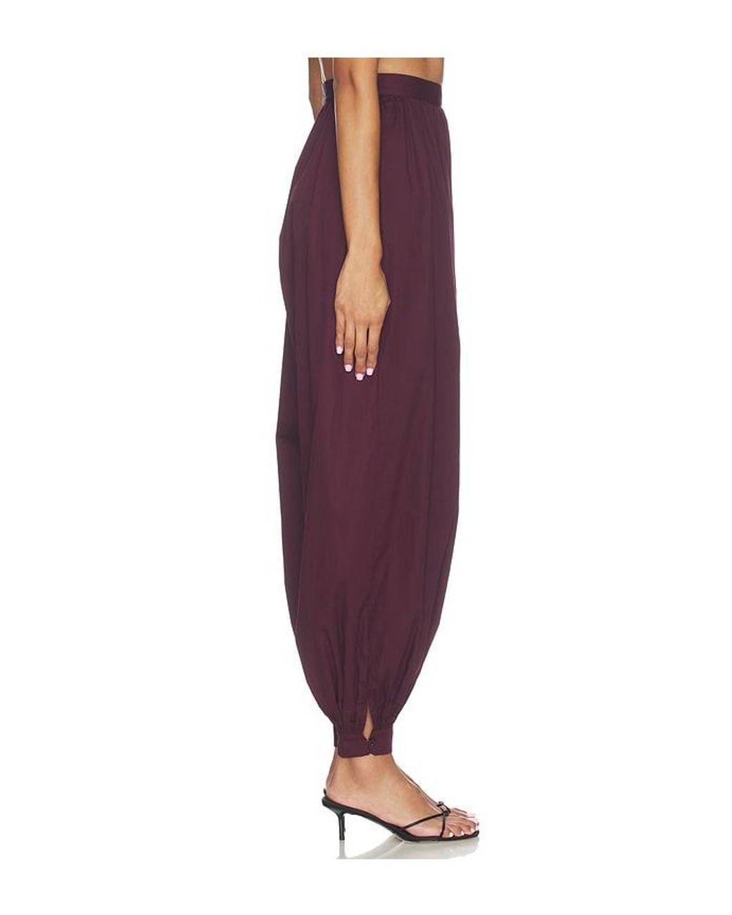 ROTATE BIRGER CHRISTENSEN Purple Balloon Pleated Pants