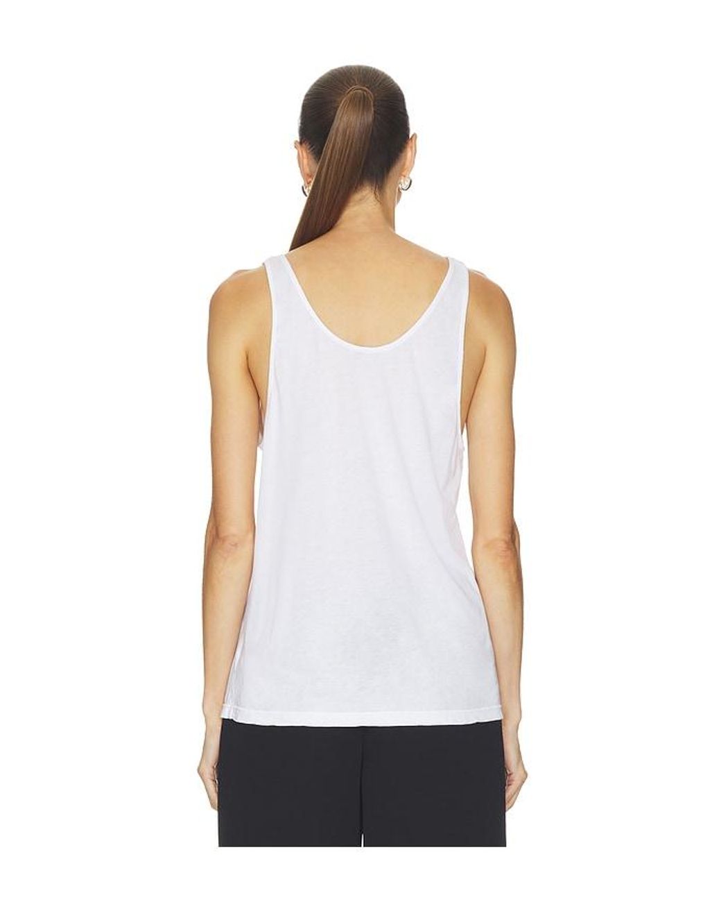 Cotton Citizen White The Mykonos Relaxed Tank