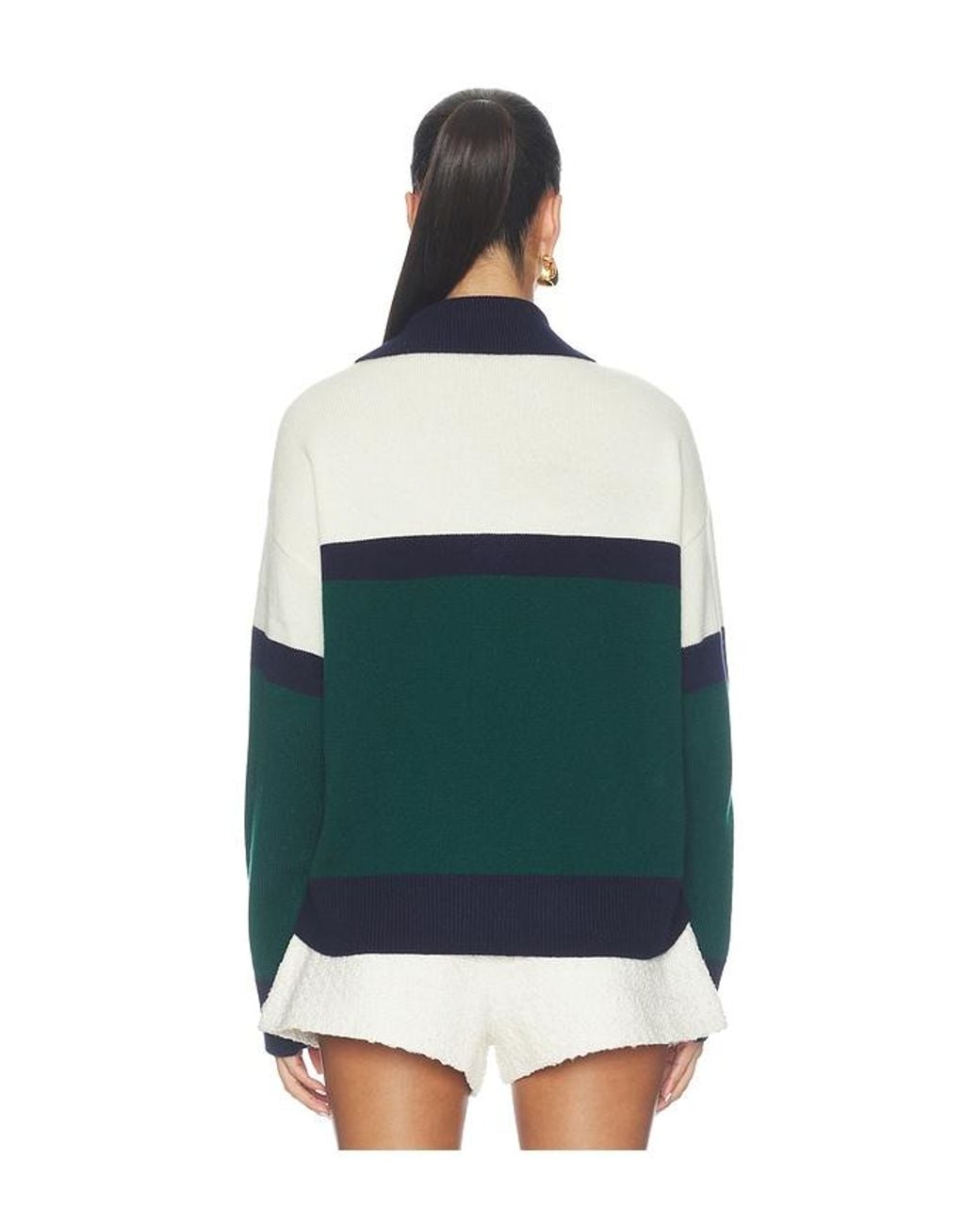 GOOD AMERICAN Multicolor The Oversized Rugby Sweater