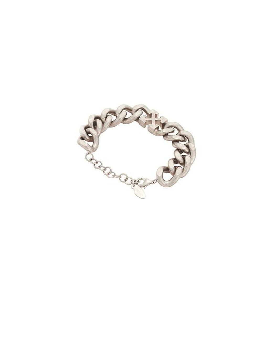 Off-White c/o Virgil Abloh Metallic Arrow Chain Bracelet for men