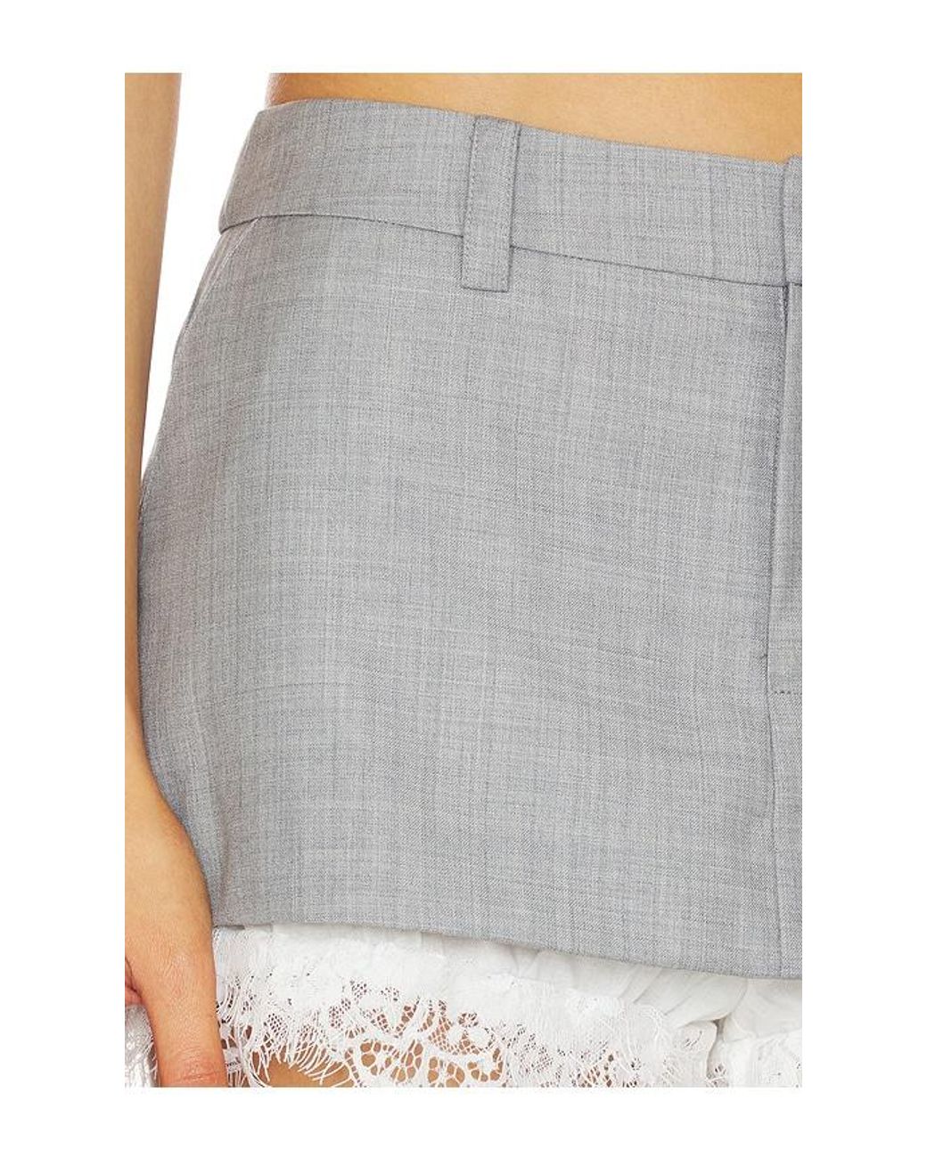 Sea Blue Fiora Tropical Wool Skort