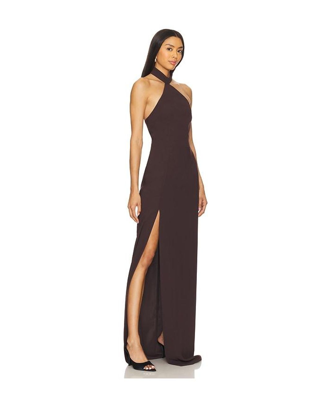 Amanda Uprichard Brown X Revolve Queen Gown