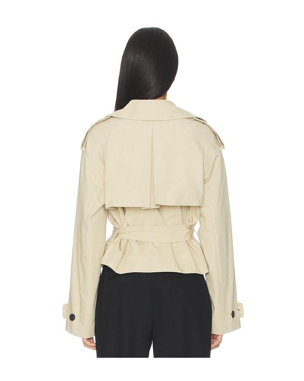 L'academie Natural 'Academie Kimmi Cropped Trench Jacket