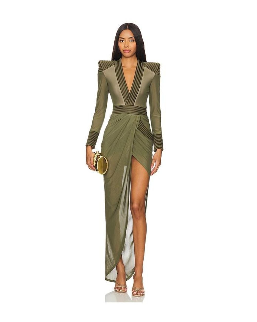 Zhivago Sheer Eye Of Horus Gown in Green | Lyst Zhivago Sheer Eye Of Horus Gown in Green | Lyst