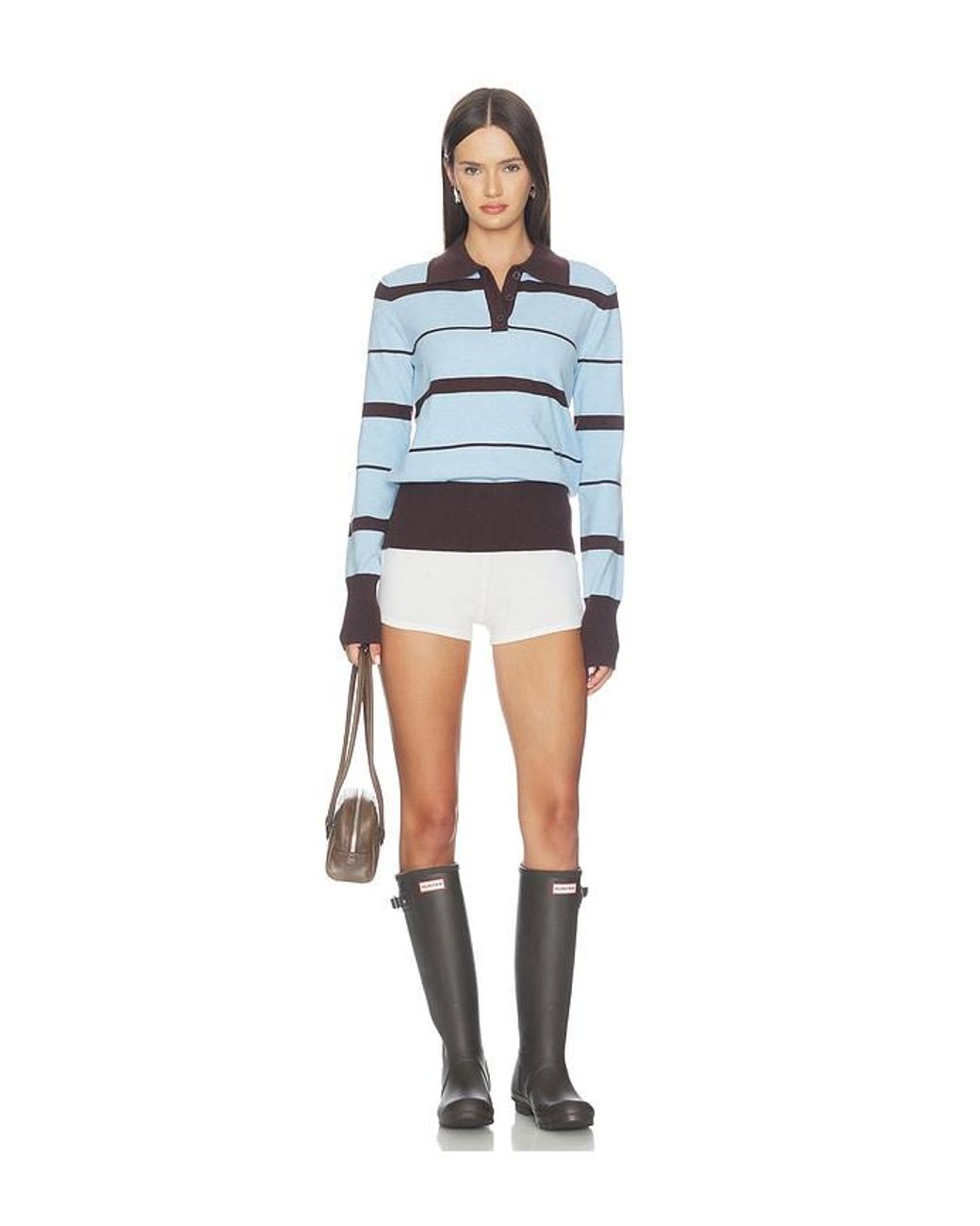 ALL THE WAYS White Judy Polo Top