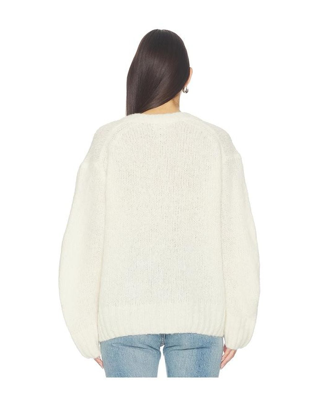 Citizens of Humanity White Cassidy Boucle Pullover Sweater