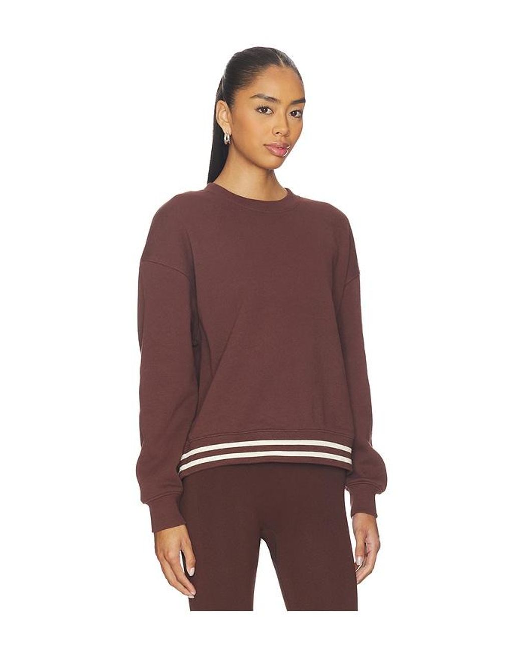 The Upside Red Toluca Lisel Crew Neck Sweater