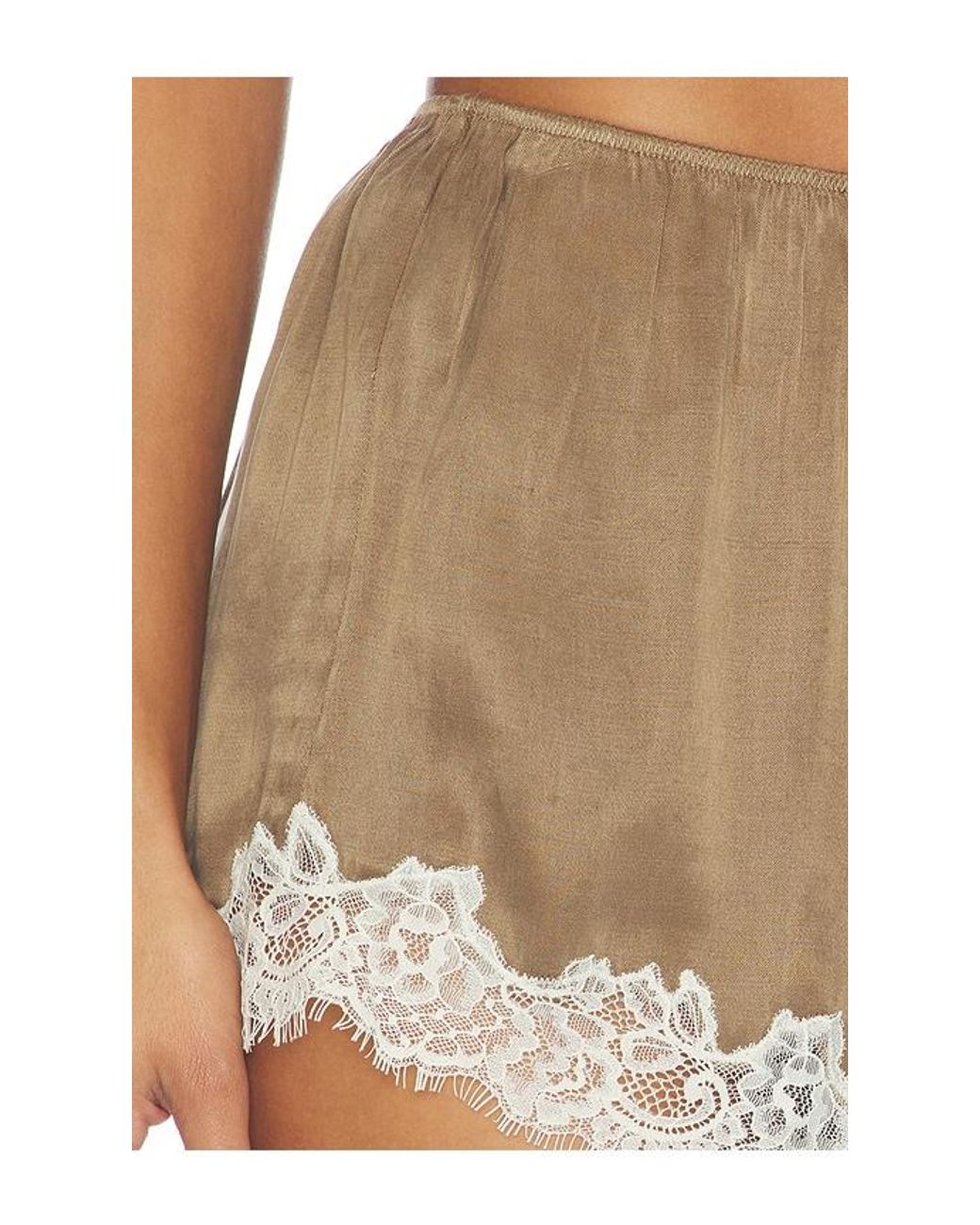 For Love & Lemons Natural Luna Shorts